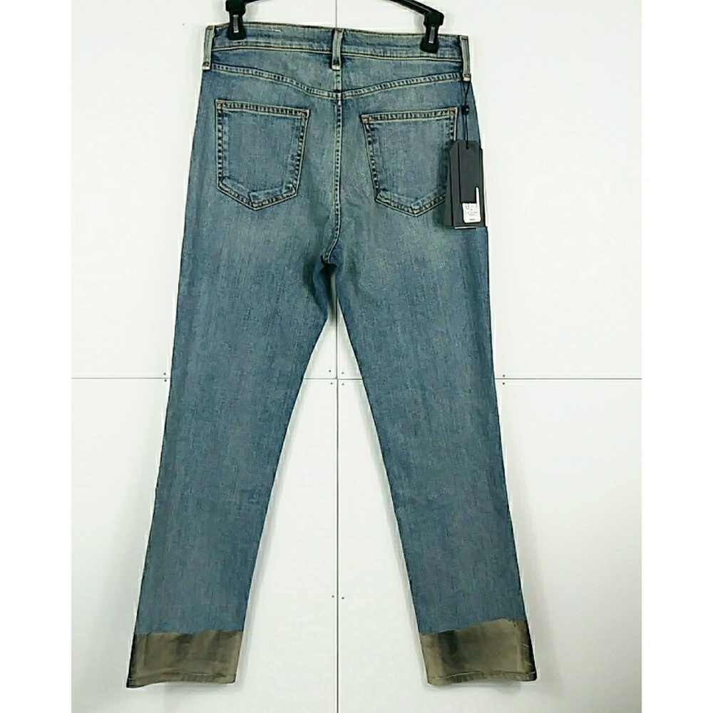 NWT Rag & Bone Gold Dip Dye Trim Ankle Cigarette - Picture 6 of 8